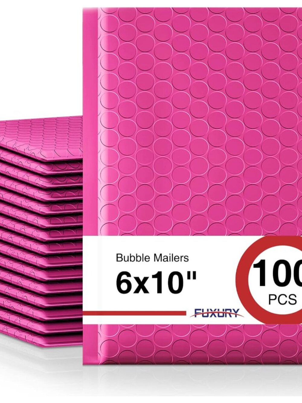 Bubble Mailers 6x10" 100 Pack Pink Thick Padded Envelopes